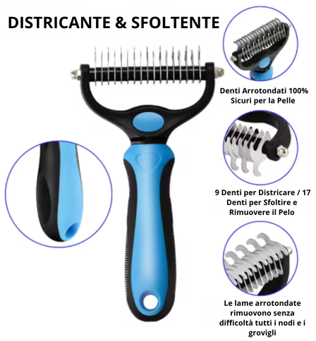 Kit Toelettatura Pet — Spazzola + Guanto Raccogli Pelo